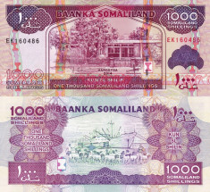 SOMALILAND 1.000 shillings 2014 UNC!!! foto