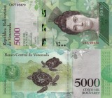 Cumpara ieftin Bancnota Venezuela 5000 Bolivares, 23 Martie 2017, UNC