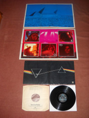 PINK FLOYD: Dark Side Of The Moon(1973) vinil qudraphonic, Gt.Brit, cu 2 postere foto