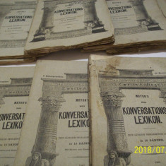 meyer's neues konversations-lexikon anii 1862-1867-- 31 buc. -germana