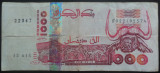 Bancnota EXOTICA 1000 DINARI - ALGERIA, anul 1998 *cod 46