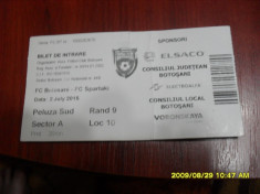 Bilet FC Botosani - FC Spartaki foto