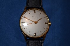 CEAS AUR masiv 18K - ZENITH - Mecanic - Cal. 120 - 1957 - Diam. 37mm - Impecabil foto