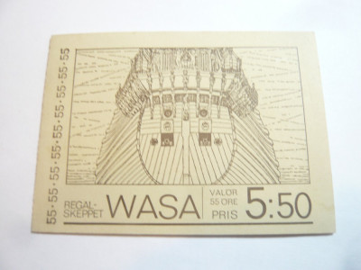 Carnet prezentare timbre Suedia Wasa 1969 ,2x5 val foto