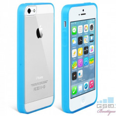 Husa Usams Edge Color iPhone 5, 5S, 5SE Albastra foto