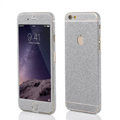 Folie Autoadeziva iPhone 6 Plus iPhone 6s Plus Fullset Silver Glitter foto