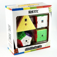 Set 4 in 1 MoYu Cuburi Rubik - Megaminx, Pyraminx, Skewb, Sqaure-1 foto