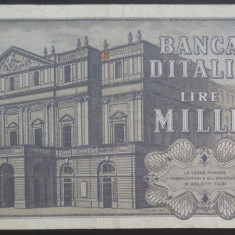 Bancnota 1000 LIRE - ITALIA, anul 1969 * cod 390