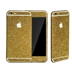 Folie Autoadeziva iPhone 6 iPhone 6s Fullset Gold Glitter foto
