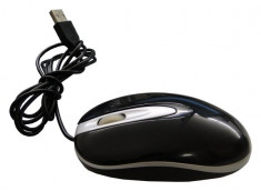 Mouse Optic, 2 butoane, USB, Black foto