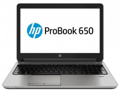 Laptop HP ProBook 650 G1, Intel Core i5 Gen 4 4200M 2.5 GHz, 16 GB DDR3, 128 GB SSD, DVDRW, Wi-Fi, Bluetooth, Webcam, Display 15.6inch 1366 by 768, foto