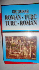 DICTIONAR TURC -ROMAN ROMAN - TURC 298PAGINI foto