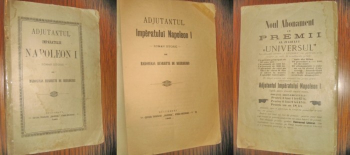 9135-Carte veche 1905-Adjutantul Imparatului Napoleon 1.