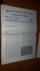 INDRUMARI TEHNICE APICULTURA , ANUL 1977 NR 1,2,3 foto