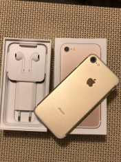 IPhone 7 gold 32 gb impecabil full box neverlocked foto