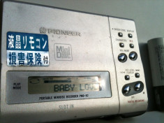 Minidisc Pioneer Recorder Walkman MD portabil player metal functional Japonia foto