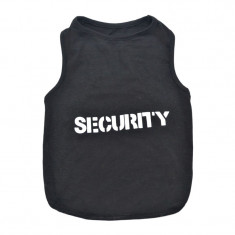 Tricou pentru catei, marimea S, imprimeu Security foto