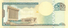 REPUBLICA DOMINICANA ? bancnota ? 500 Pesos Oro ? 2009 ? P-179b ? UNC foto