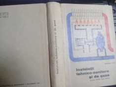 carte veche,INSTALATII TEHNICO-SANITARE SI DE GAZE,Ghitescu Dan,1964,T.GRATUIT foto