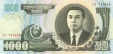 COREEA DE NORD █ bancnota █ 1000 Won █ 2006 █ P-45b █ UNC █ necirculata