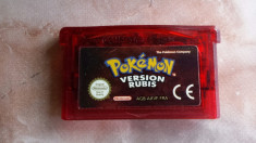 vand joc gameboy ADVANCE , GBA , POKEMON RUBIN foto