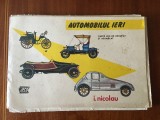 I NICOLAU - AUTOMOBILUL IERI. CARTE JOC DE DECUPAT SI ASAMBLAT (15 PLANSE+CARTE)