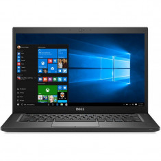Laptop Dell Latitude 7490 14 inch FHD Intel Core i7-8650U 8GB DDR4 256GB SSD FPR Windows 10 Pro Black 3Yr BOS foto
