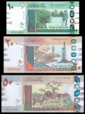 SUDAN █ SET █ 10 + 20 + 50 Pounds █ 2017 █ P-73c-74d-75d █ UNC █ necirculata