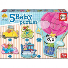 Puzzle Baby Driving Animals 19 Piese - VV25772 foto