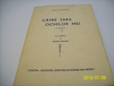 catre tara ochilor mei- emil zegreanu- poeme foto