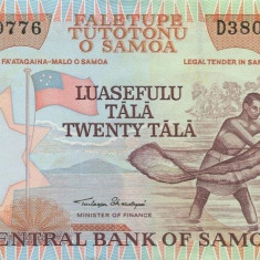 SAMOA █ bancnota █ 20 Tala █ 2002 █ P-35a █ UNC █ necirculata