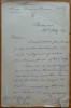 Scrisoare olografa Franklin Peixotto, 1871, consulul american, B&#039;nai B&#039;rit