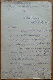 Scrisoare olografa Franklin Peixotto, 1871, consulul american, B&#039;nai B&#039;rit