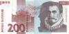 SLOVENIA █ bancnota █ 200 Tolarjev █ 2001 █ P-15c █ UNC