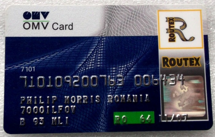 ROMANIA CARD OMV PENTRU COLECTIONARI **