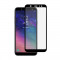 Folie Sticla NanoGlass pentru Samsung Galaxy A6 Plus (2018), 3D, Full Cover (acopera tot ecranul), 0.15mm, Negru