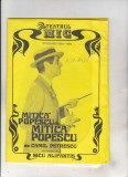 Bnk div Teatrul Mic 1983-1984 - Mitica Popescu - program afis