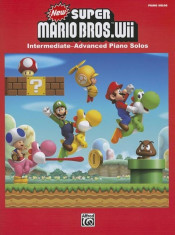 New Super Mario Bros. Wii: Intermediate / Advanced Piano Solos, Paperback foto