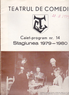 bnk rev Teatrul de comedie - Caiet program nr 14 1979-1980 foto