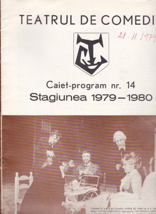 bnk rev Teatrul de comedie - Caiet program nr 14 1979-1980