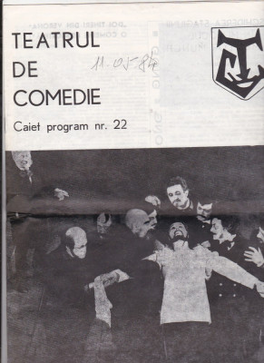 bnk rev Teatrul de comedie - Caiet program nr 22 - 1984 foto