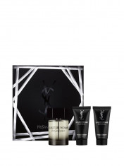 Set cadou La Nuit de L&amp;#039;Homme (Apa de Toaleta 100 ml+ Aftershave balsam 50 ml+ Gel de dus 50 ml ), Pentru Barbati foto