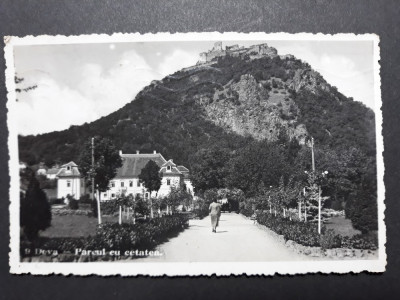 DEVA - PARCUL CU CETATEA - CENZURA DEVA 1943 foto