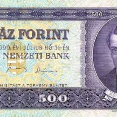 UNGARIA █ bancnota █ 500 Forint █ 1990 █ P-175 █ UNC █ necirculata