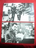 2 Fotografii -Film Donnie Brasco- cu Johnny Depp si Al.Pacino 1997,dim.=18x11cm