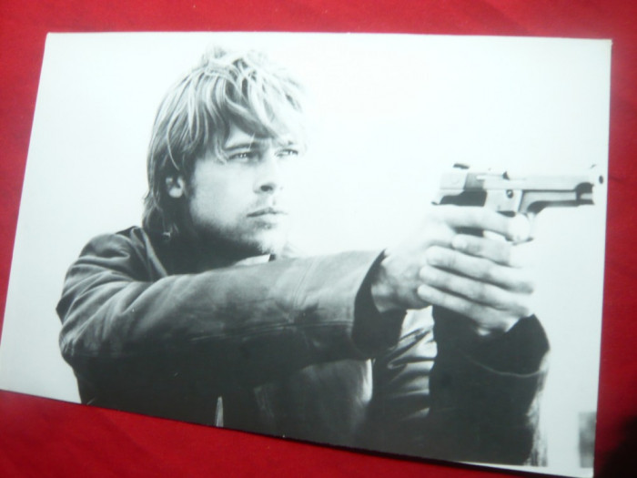 Fotografie cu Actorul Brad Pitt in Filmul The Devil&#039;s Own, 1997,dim.=18x12cm