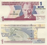 TURCIA █ bancnota █ 1 Yeni Lira █ 2005 █ P-216 █ UNC █ necirculata
