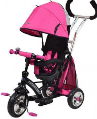 Tricicleta cu sezut reversibil Sunrise Turbo Trike Pink foto