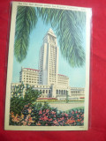 Ilustrata Los Angeles -Citty Hall - California inc.sec.XX, Necirculata, Printata