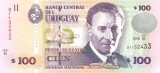 URUGUAY █ bancnota █ 100 Pesos Uruguayos █ 2008 █ P-88a █ UNC █ necirculata